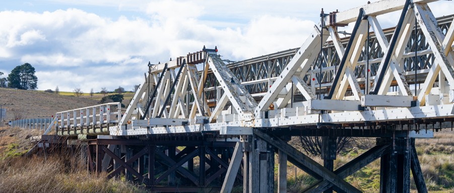 A landscape photo of Crankies Plain Bridge