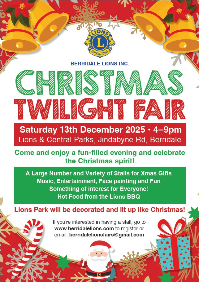 Berridale Christmas Twilight Fair @Lions Park Berridale