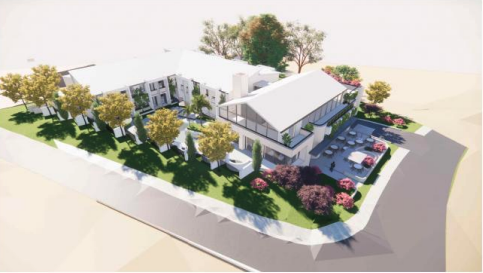 an artist's impression of a motel