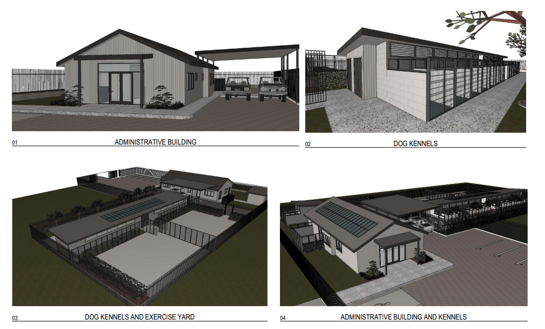 artist's impressions of animal shelters