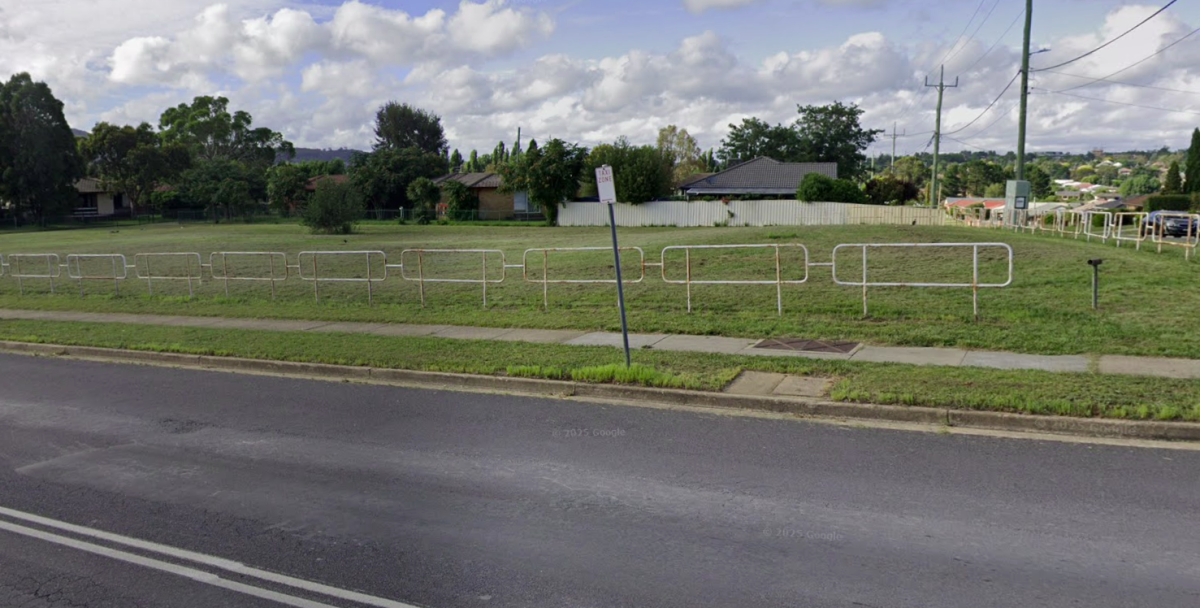 A Google Maps screenshot of a disused park