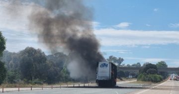 Weekend traffic chaos as truck fire releases toxic fumes near Yass