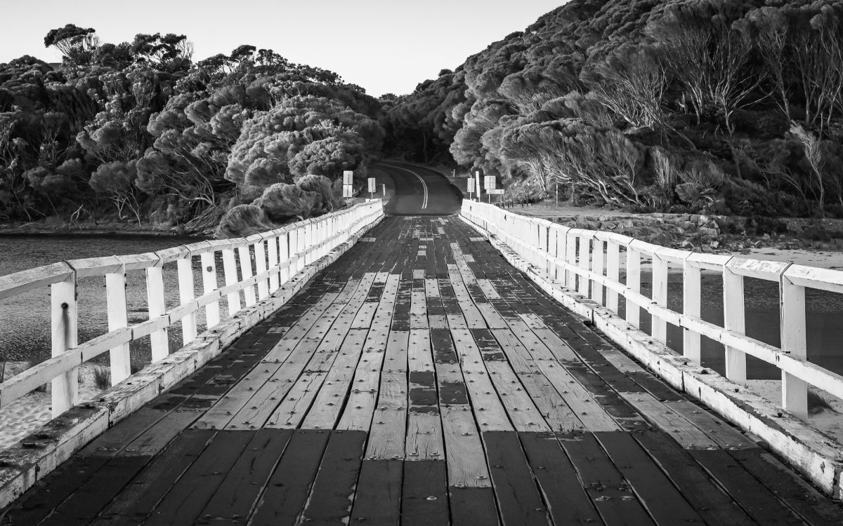 133-year-old Cuttagee Bridge, south of Bermagui. 
