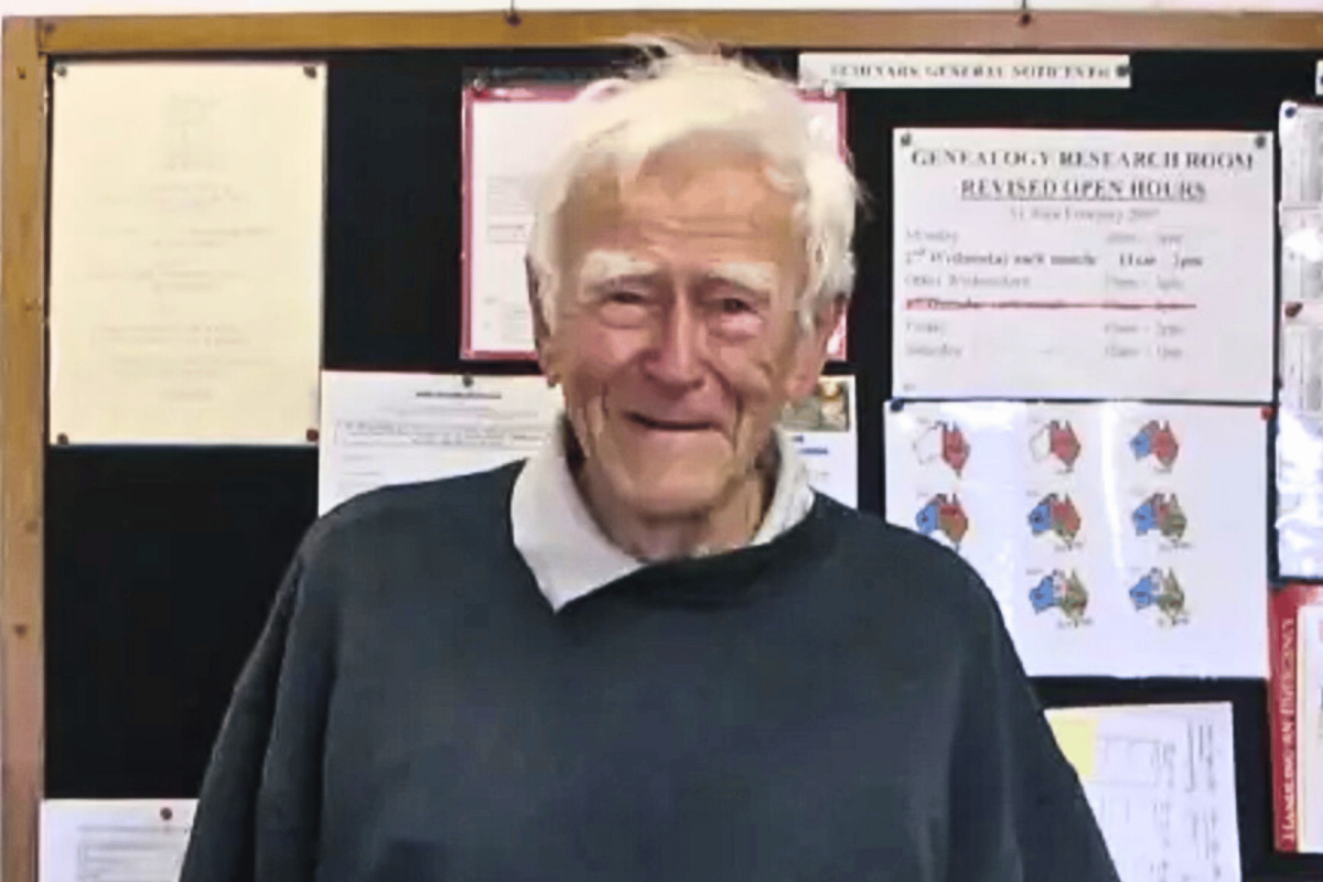 Man smiles at camera