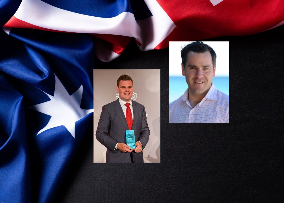 combined pics of two men