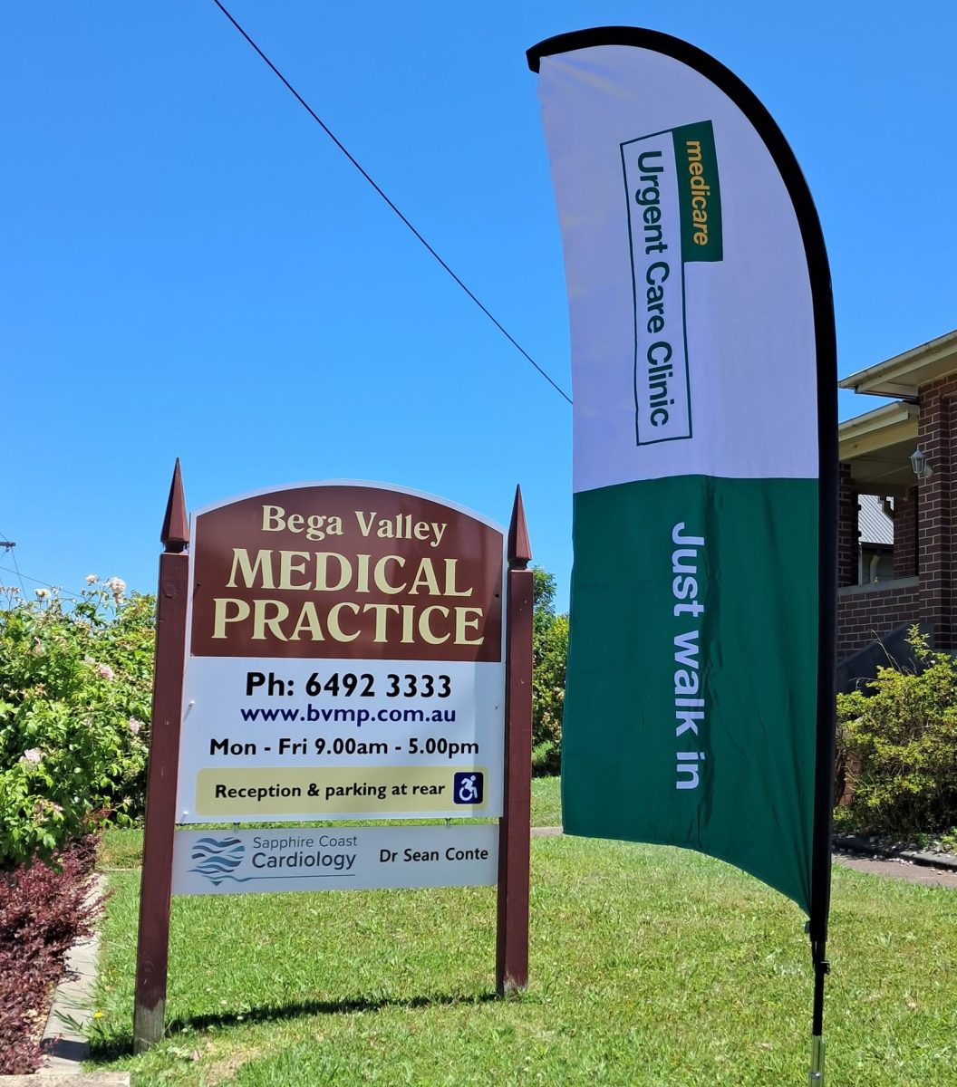 Bega Valley Medical Practice sign