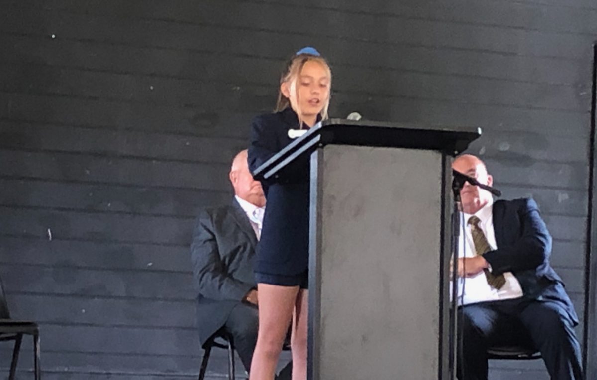 Lily Craythorn, 2026 school captain of Cobargo Public School.