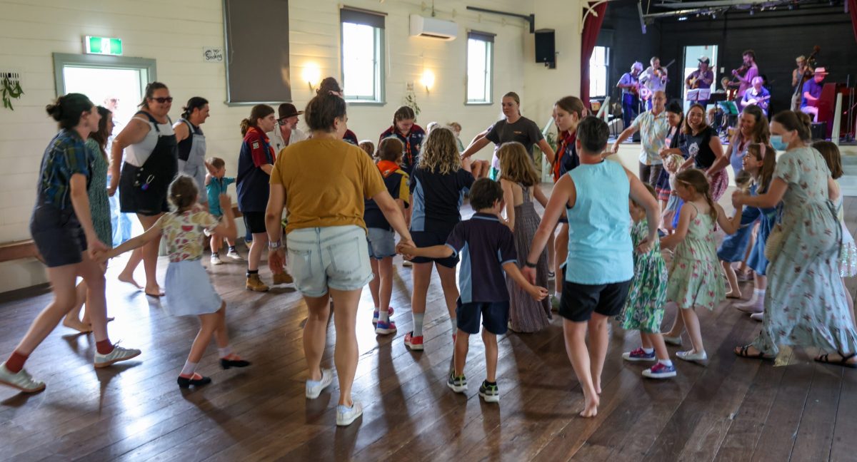 The Family Bush Dance at last year's Cobargo Folk Festival. 