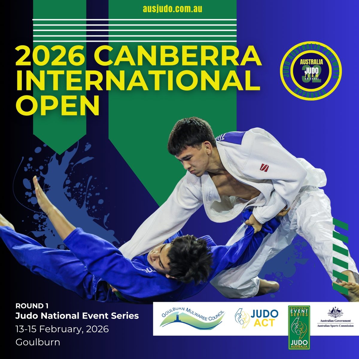 promo banner for a judo event