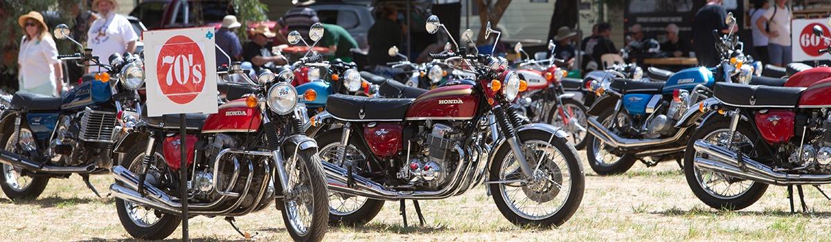 Vintage Japanese Motorcycle Club National Rally @The Station, Jindabyne
