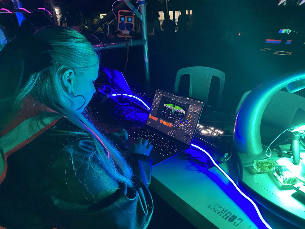 Young people are invited to attend workshops to learn video projection mapping.