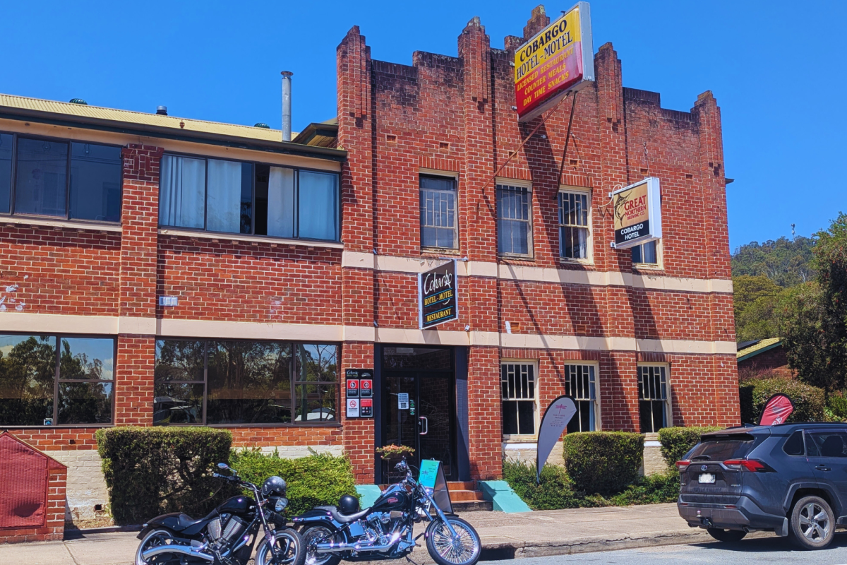 Heritage hotel facade.