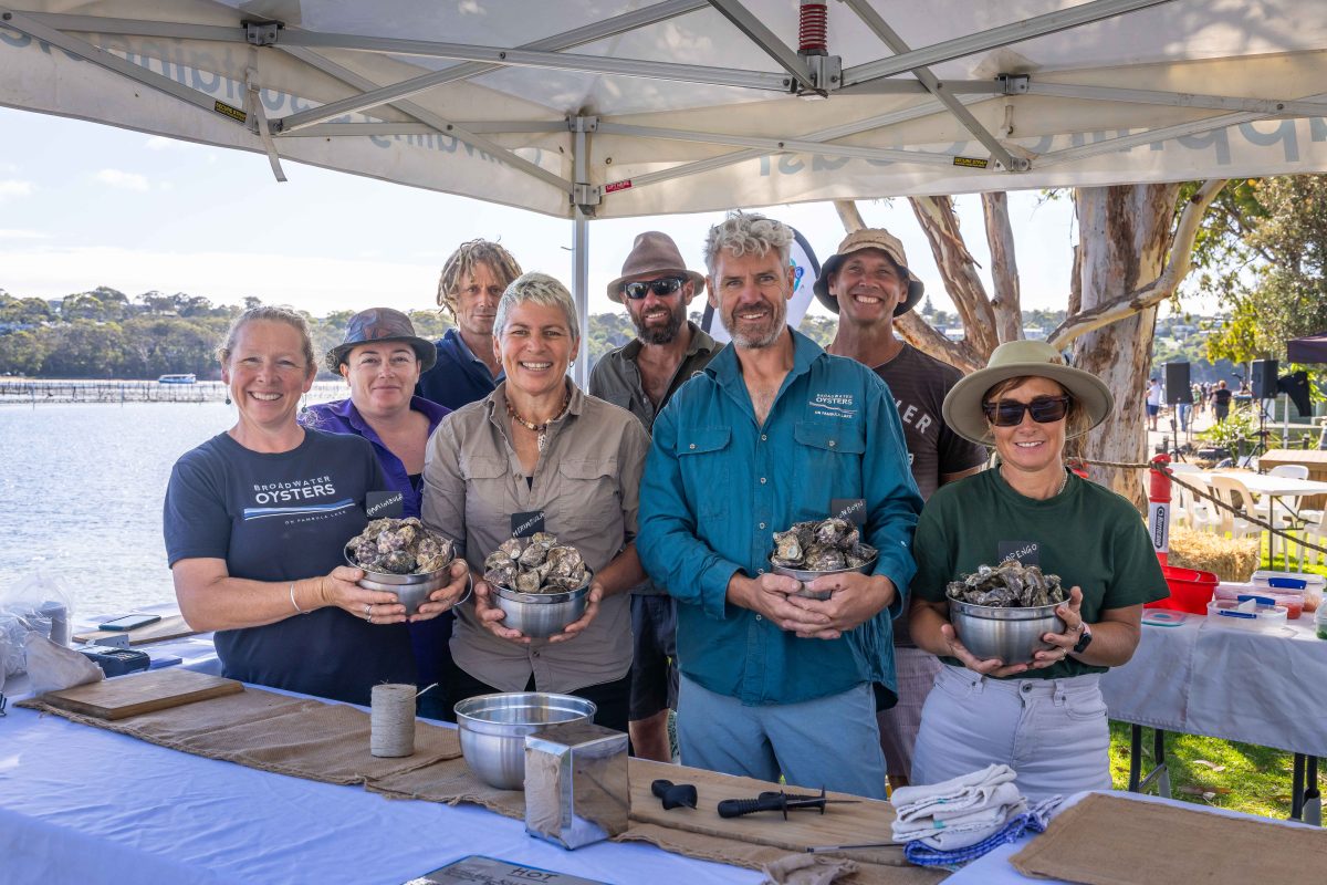 Some of the producers at EAT Festival, Merimbula.