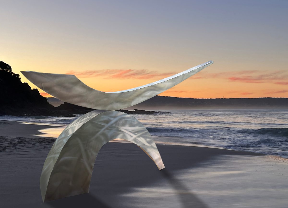 sculpture at a beach