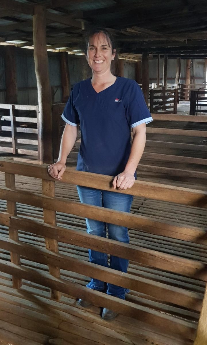 Elissa Drew standing in a stable