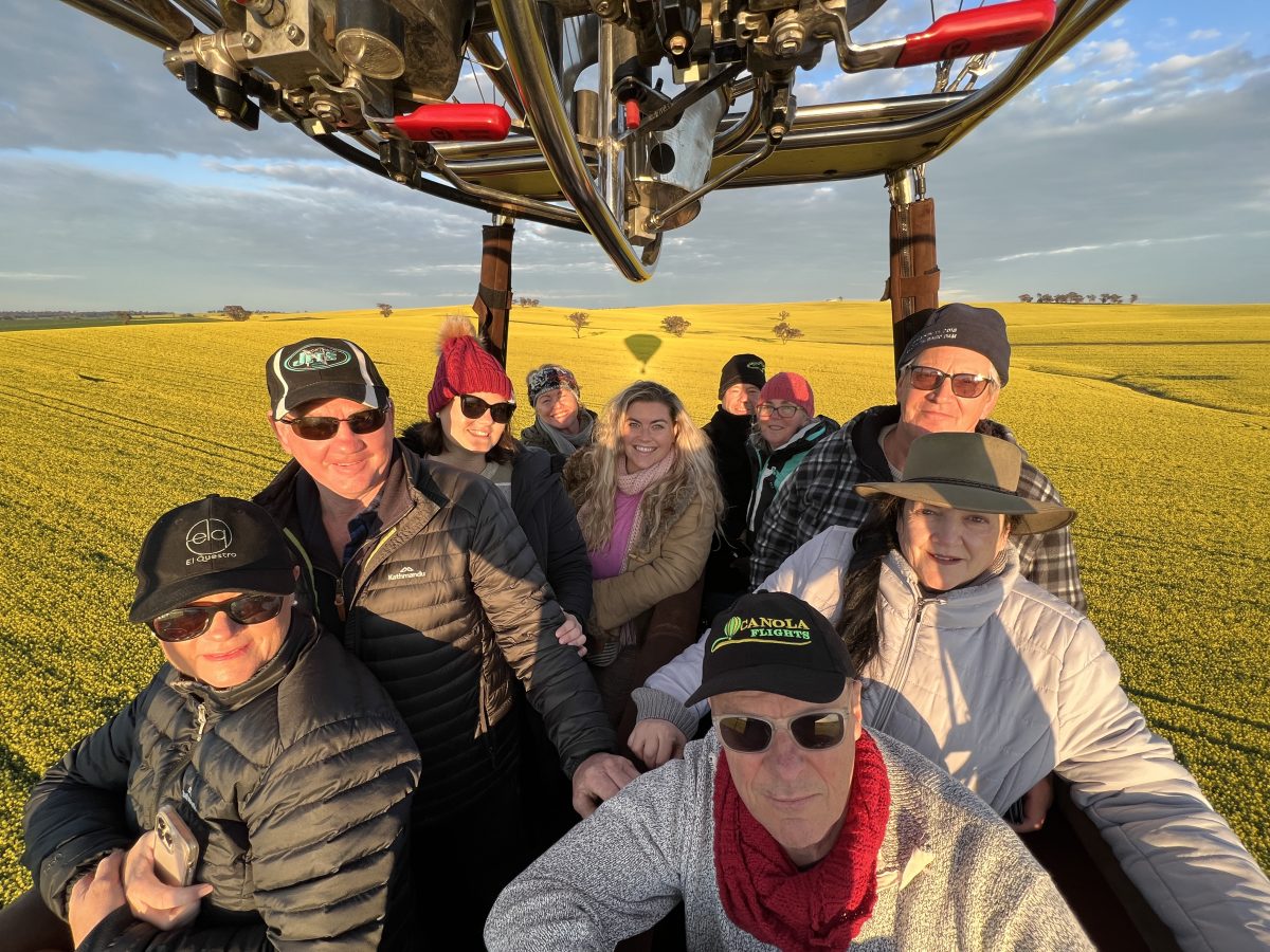 Ballooning over canola