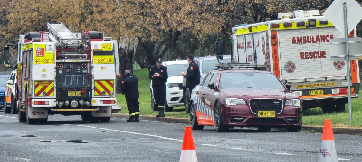 Emergency service vehicles remained at the Travers Street location overnight from Thursday evening.