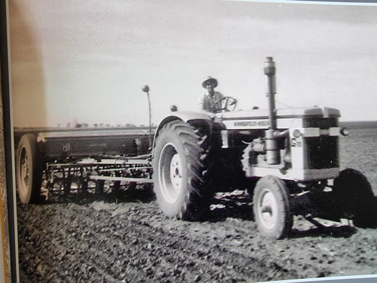 farmer on tractor