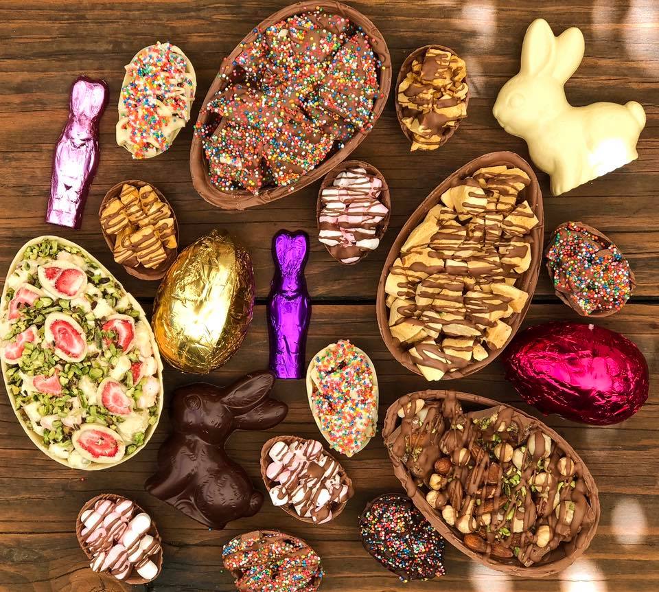 An assortment of chocolates