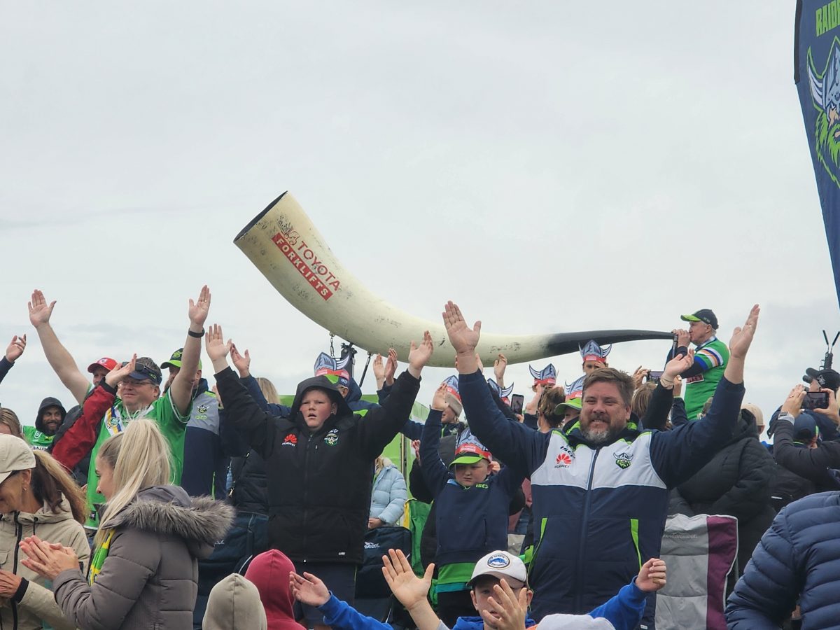 Over 10,445 attended the NRL Round 9 clash between the Raiders and the Dolphins on Saturday 39 April. Photo: Jarryd Rowley