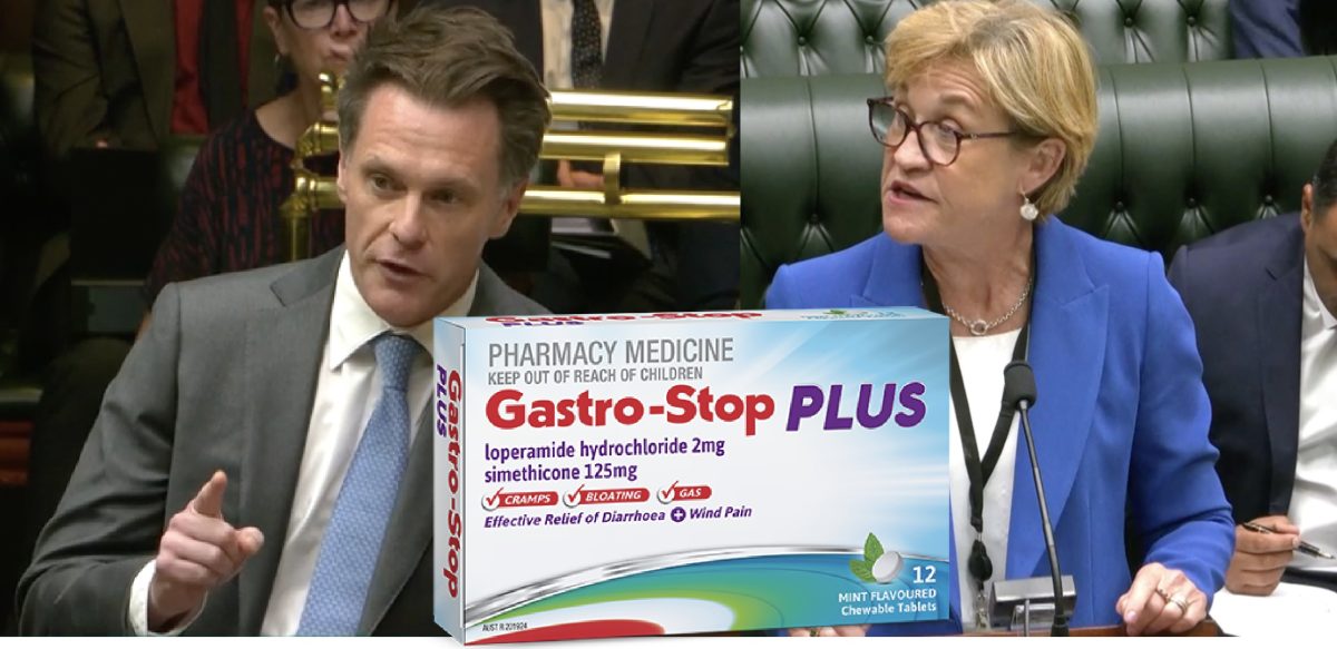 MP Helen Dalton has suggested that the Premier should supply the bush with 'Gastro-Stop' because he's giving them the sh-ts.
