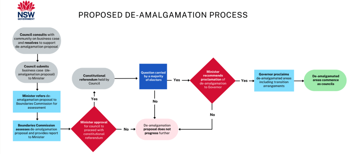 council demerger chart