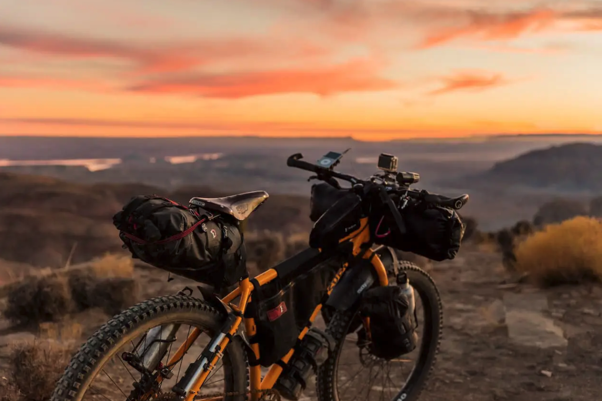 bicycle on a hilltop