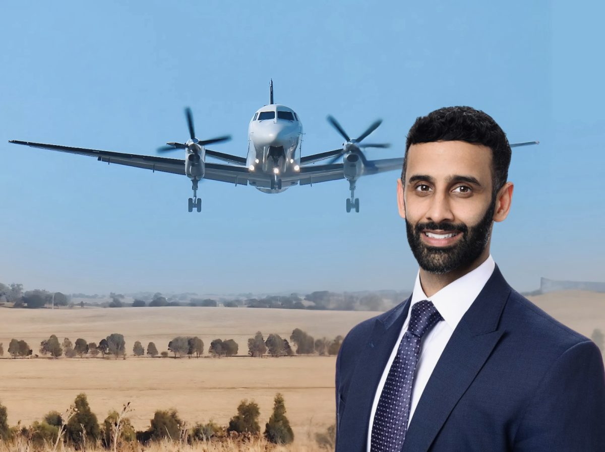 Wagga's Farhan Rehman has an ambitious plan to launch a new airline with a social enterprise agenda.