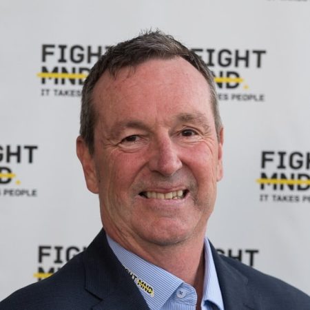 Neale Daniher co-founded FightMND in 2014 after being diagnosed with the disease a year prior. 